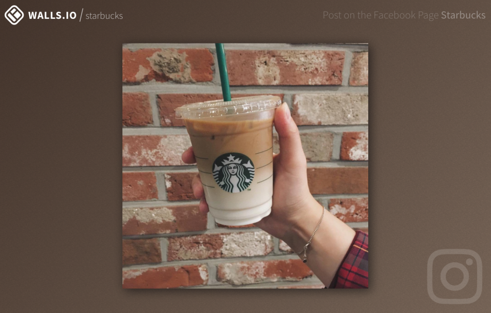 Walls.io social media post