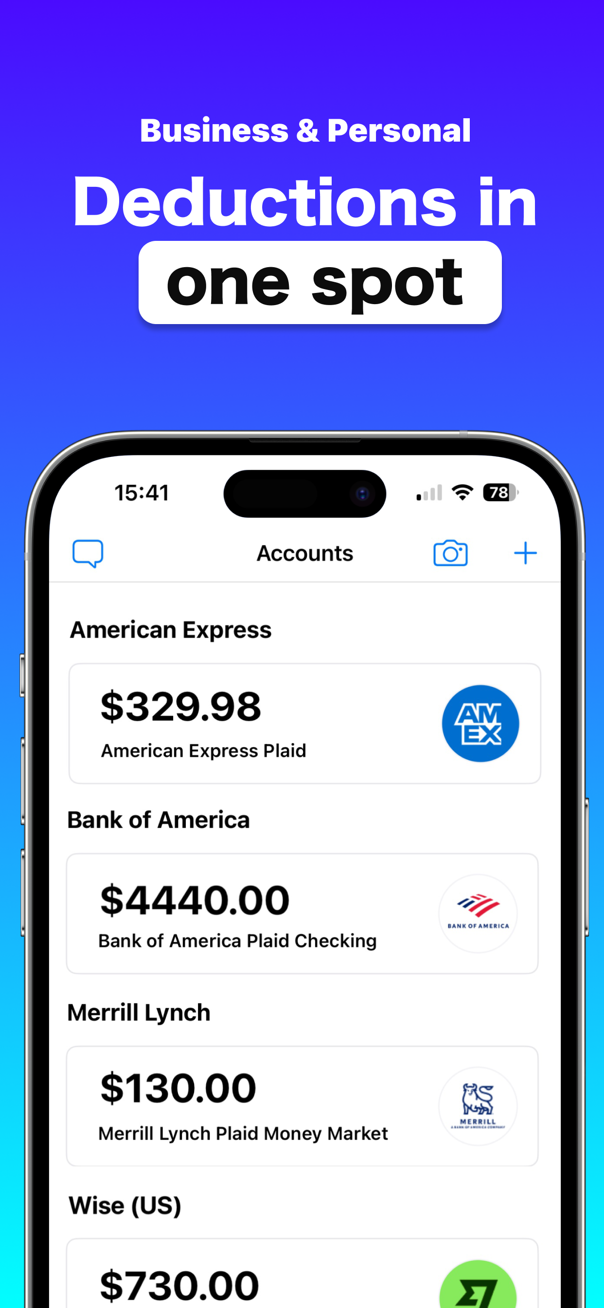 SASA screenshot: SASA manage deductions