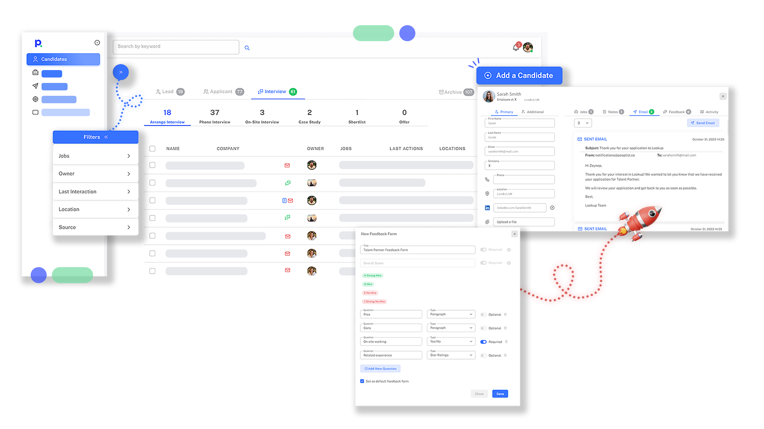  Peoplist: All-in-one recruitment platform with a user-friendly interface, simplifying the process of finding the right candidates for talent acquisition teams.