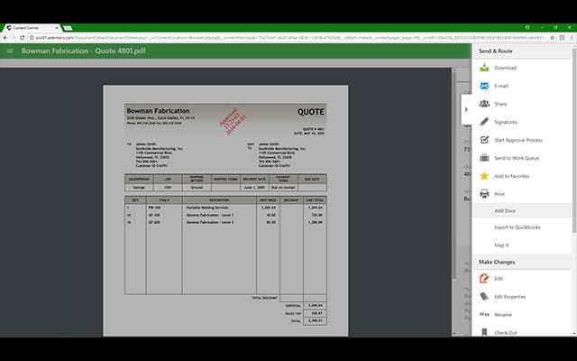 Content Central Software - Content Central
action drawer