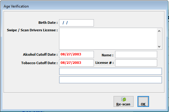 SPIRITS screenshot: Advanced Age Verification