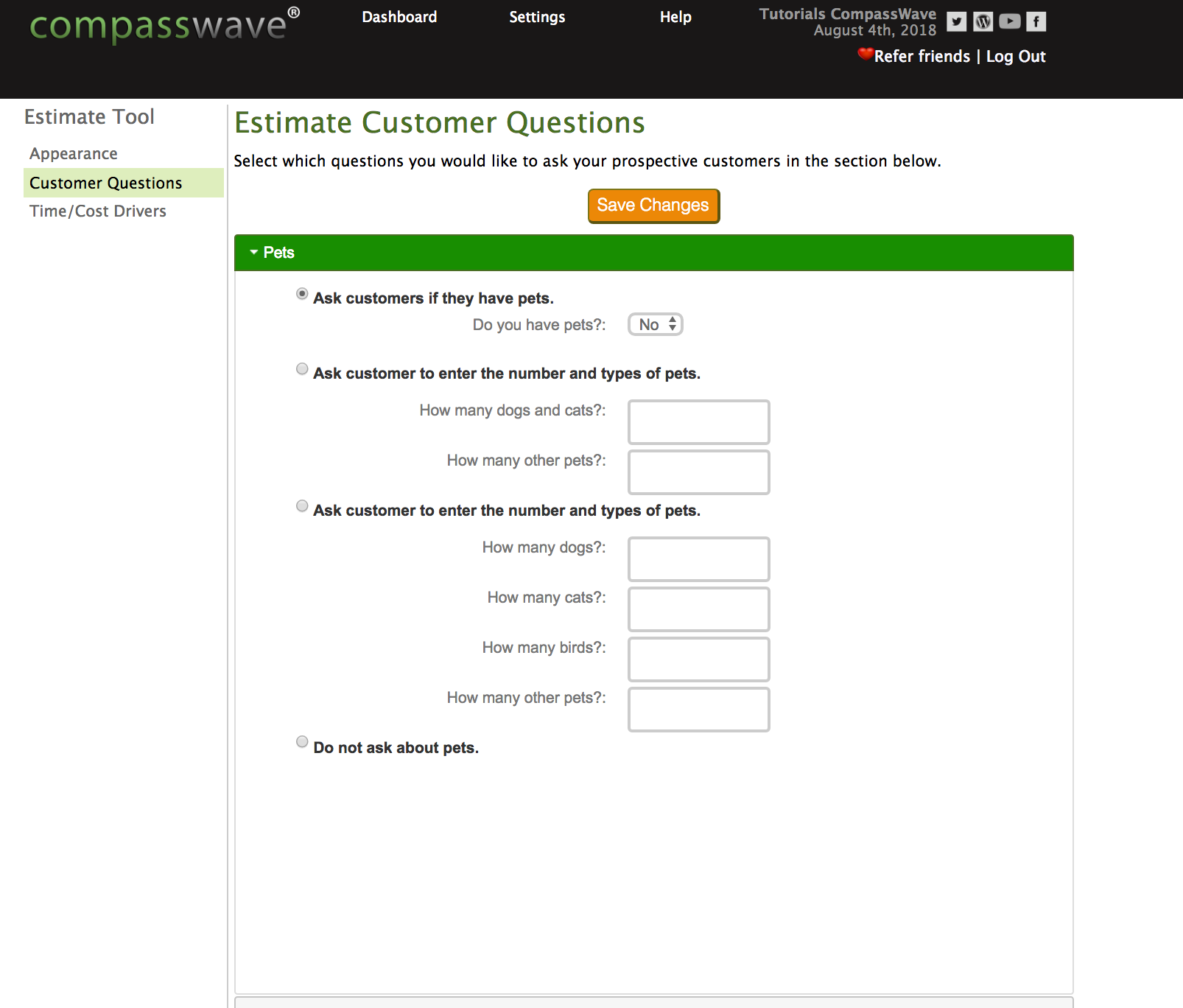 Compass Wave customer questions
