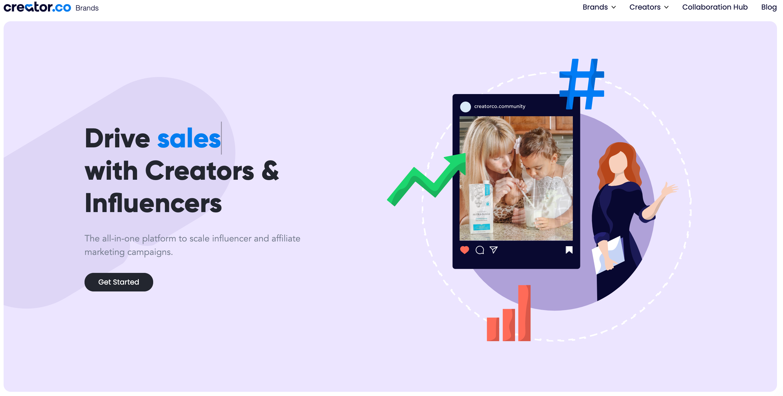 With Creator.co, brands can partner with influencers to build awareness, generate content and drive revenue.   The all-in-one platform to scale influencer and affiliate marketing campaigns.