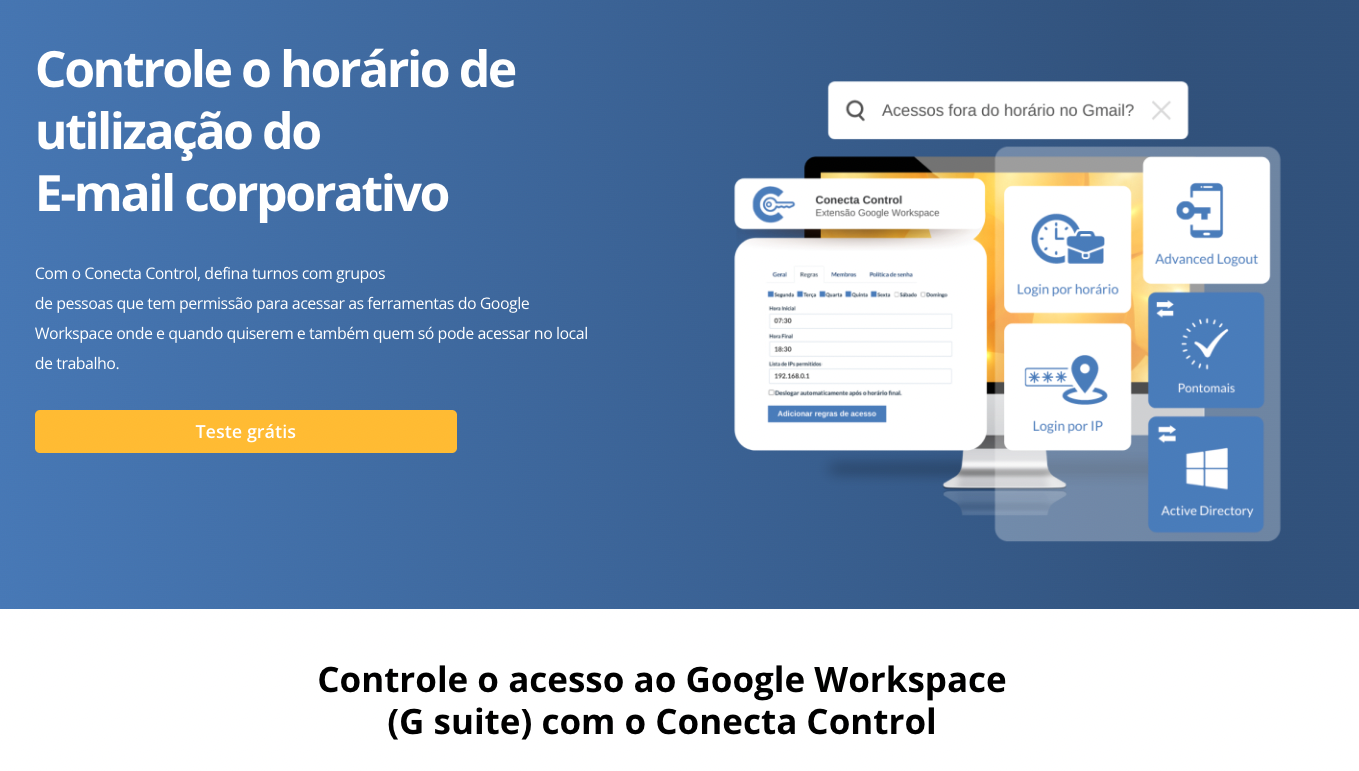 Access control for Google Workspace companies users