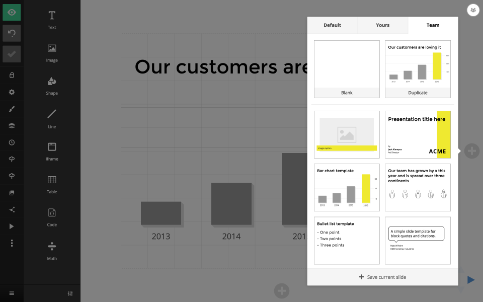 Slides Software - Slide templates