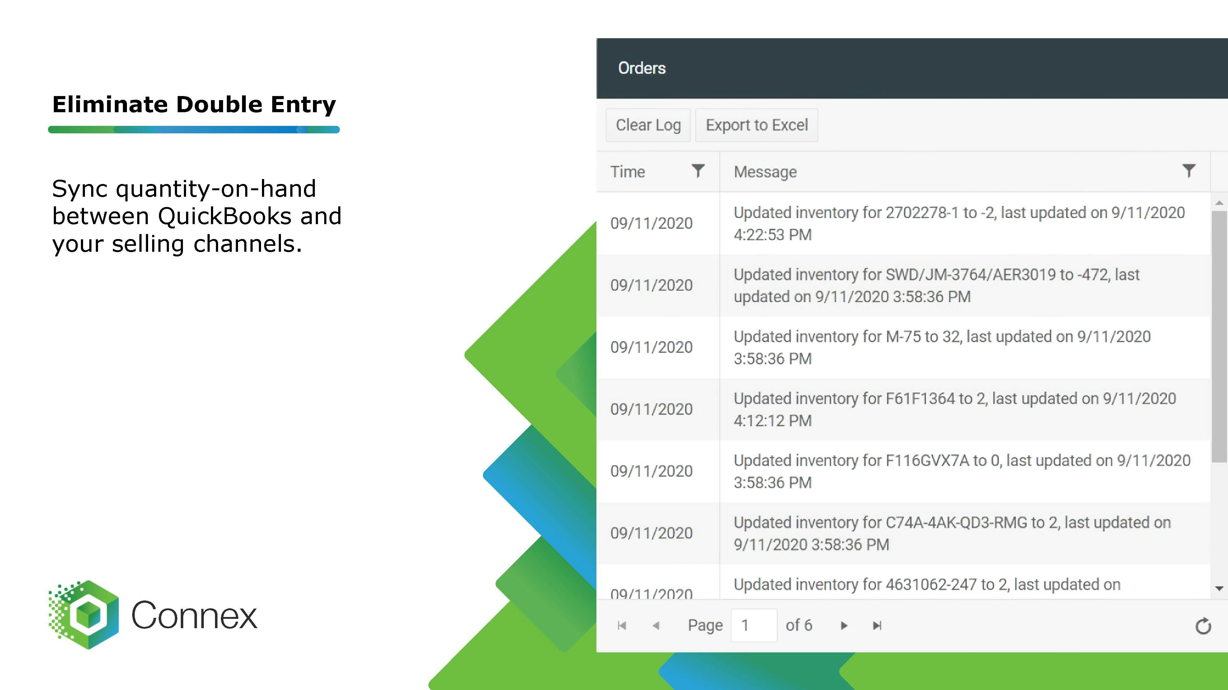 Connex For QuickBooks Software - Eliminate manual data entry into QuickBooks