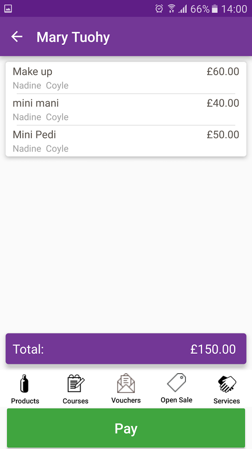 Phorest Software - Service receipt