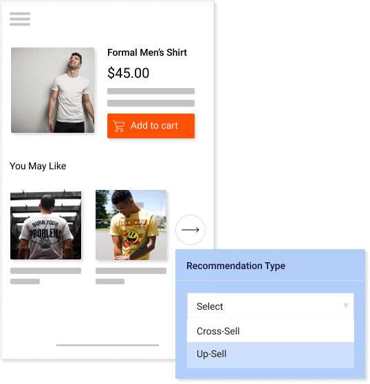 Engage users with live product recommendations using eye ball data