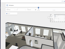 UMA Vision Software - UMA Hybrid Workplace Software Floormap in 3D