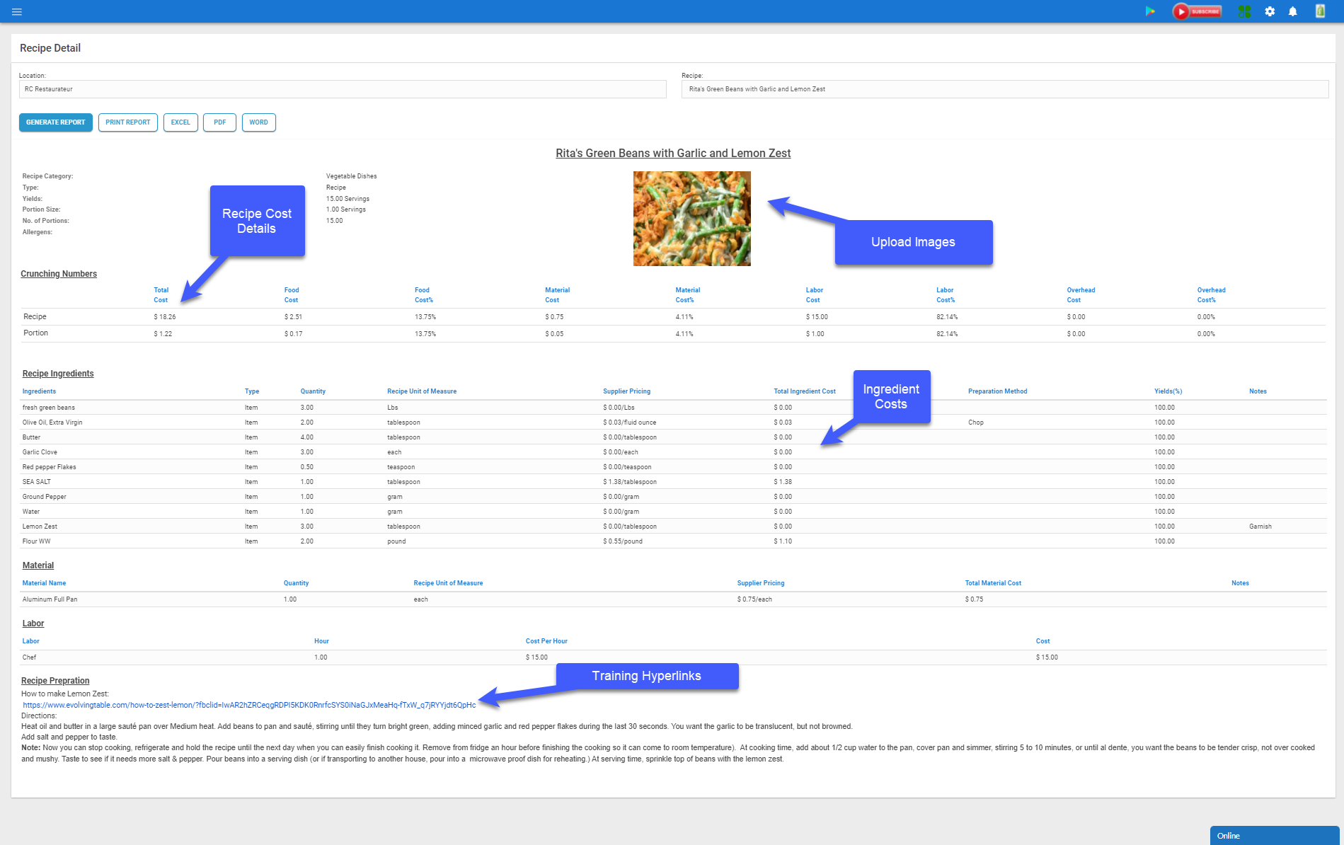 Recipe Costing Software - 2