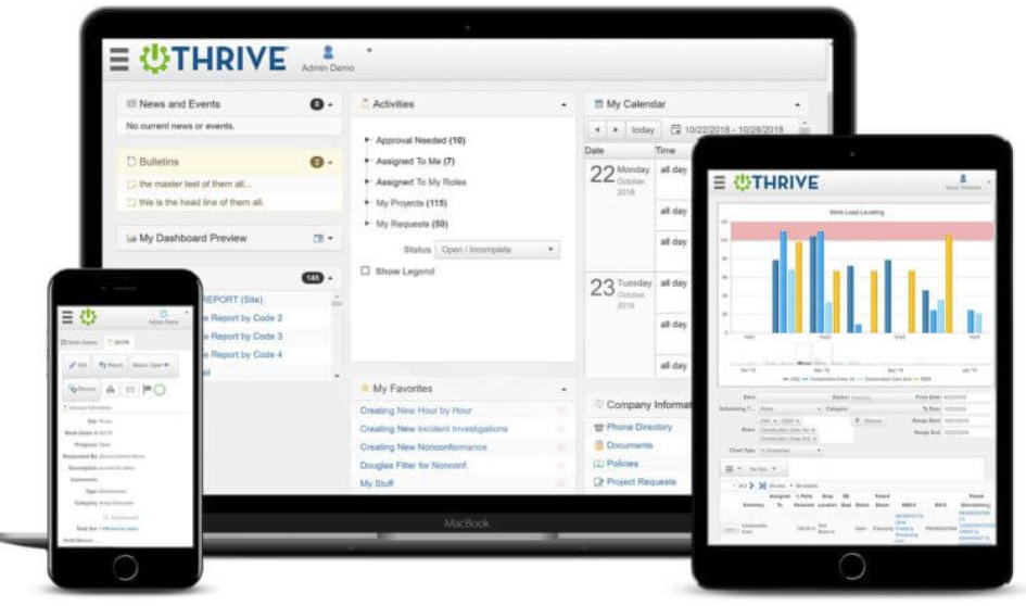 Thrive screenshot: Thrive manage calendar, activities, and more