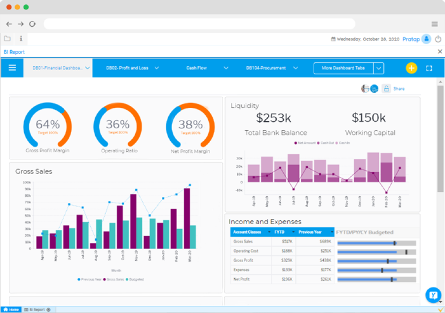 Onfinity screenshot: Finance Management Module in VIENNA Advantage ERP