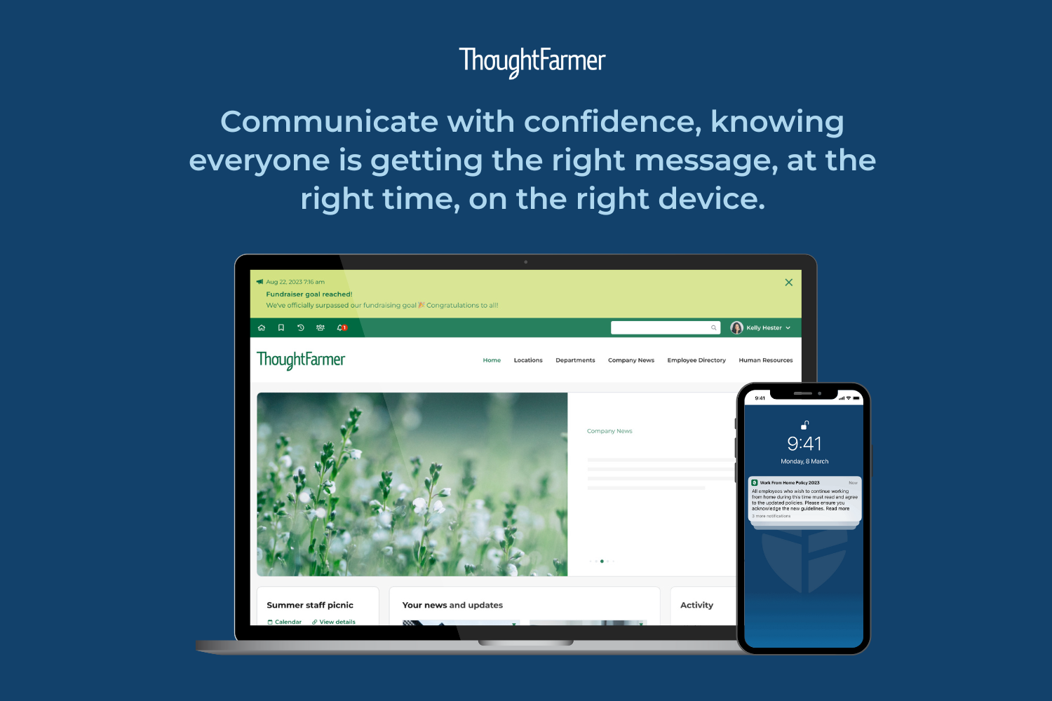 ThoughtFarmer Software - Communicate across your organization with confidence, knowing that everyone is getting the right message at the right time.
