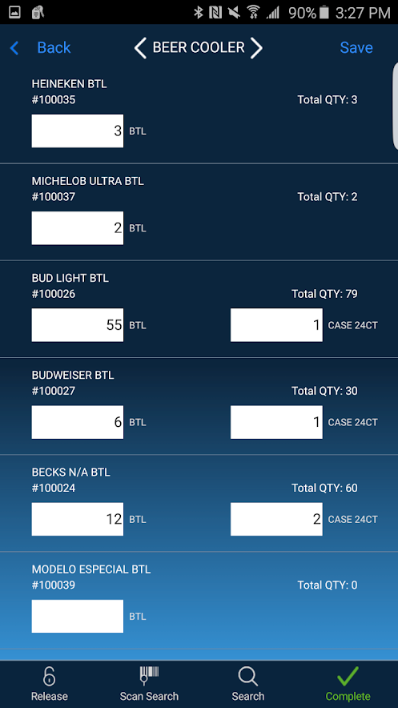 Easily count inventory on Android and Apple devices - online or offline.