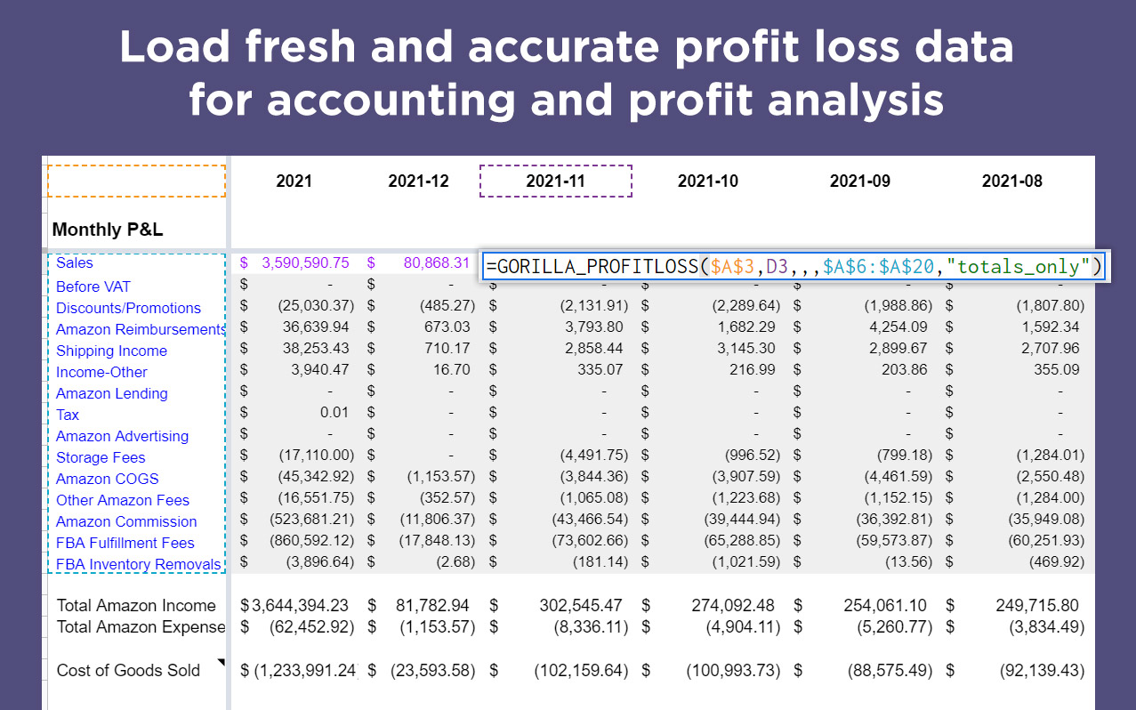 Gorilla ROI accounting analysis
