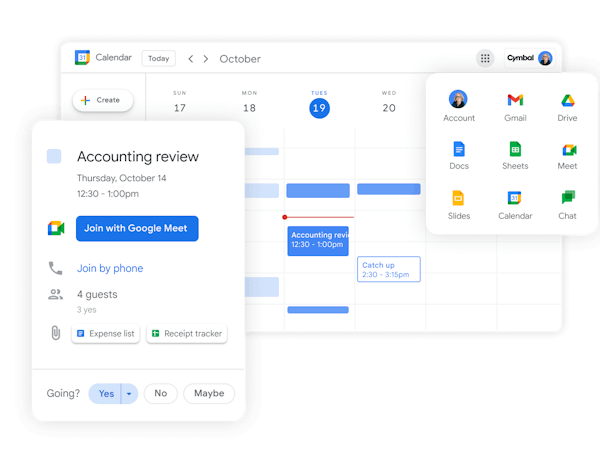 Google Workspace Software - Google Workspace includes other familiar tools beyond Gmail and Calendar – get access to business versions of Google Meet, Chat, Drive, Docs, Sheets and more in a single view.