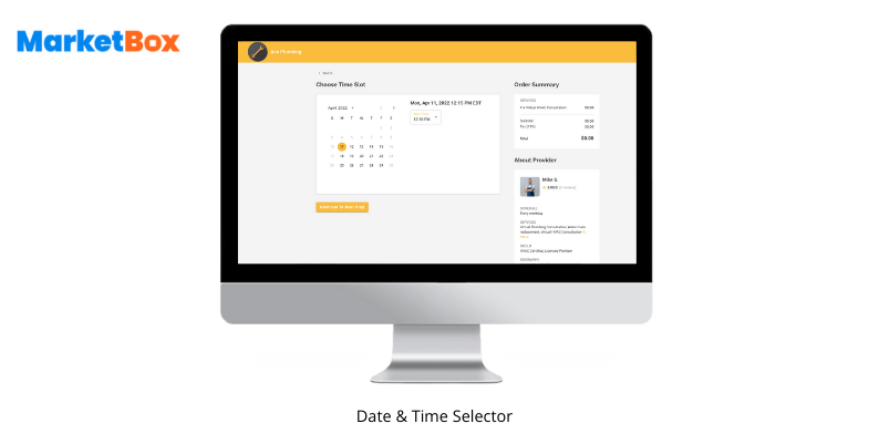 Date & Time Selector