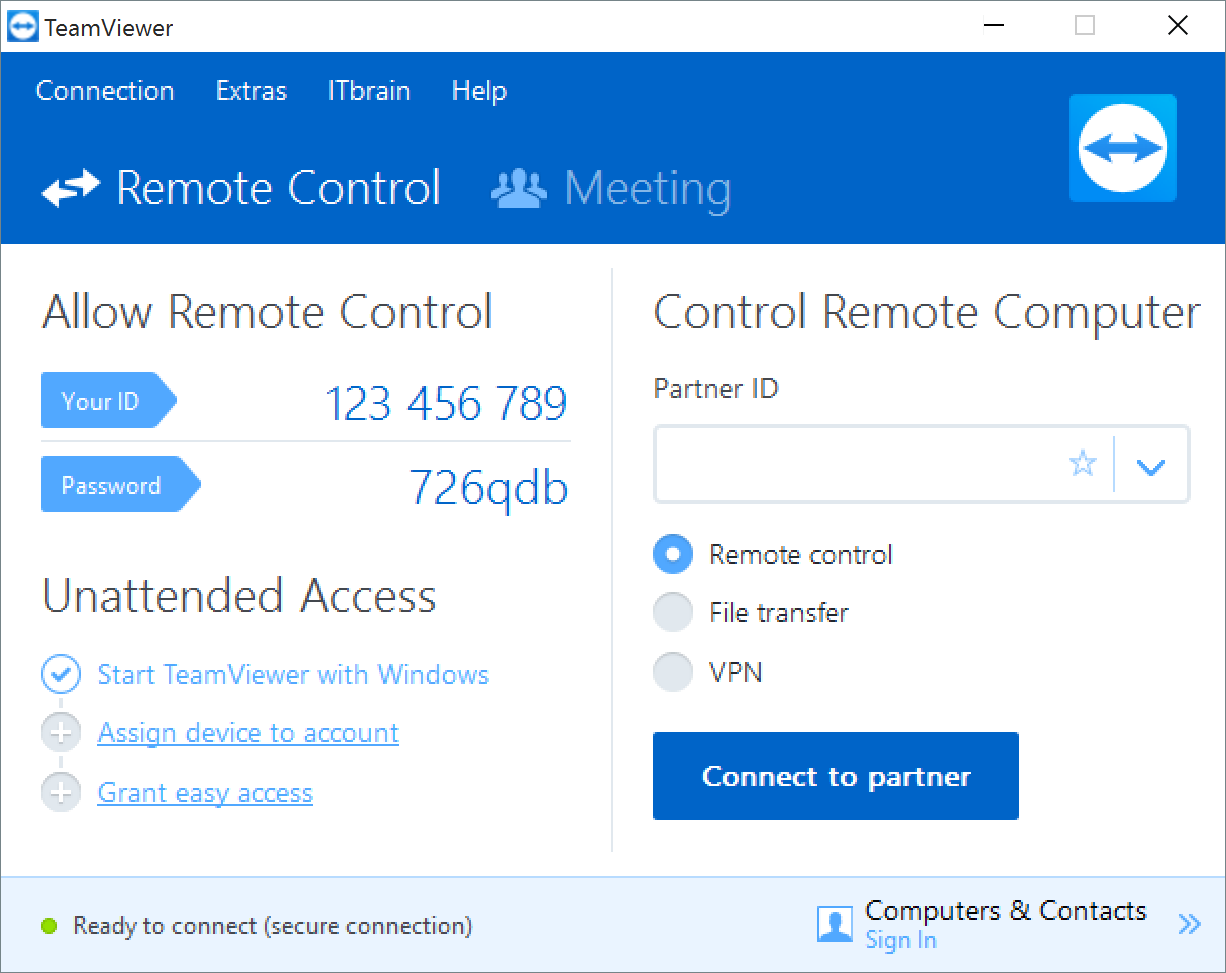 teamviewer partner does not accept incoming connections