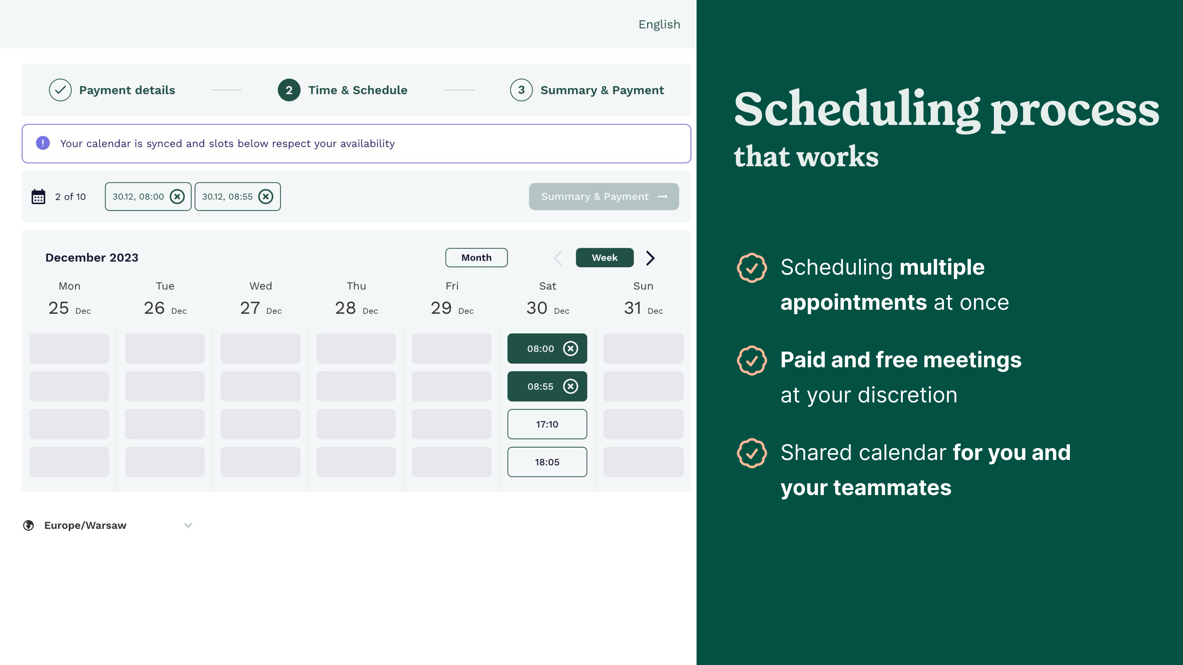 A meeting scheduling process that works