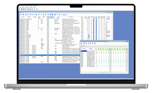 Locasyst screenshot: Locasyst inventory and item management