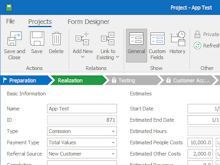 eWay-CRM Software - Our workflow is here at your service. Adjust it so that it corresponds with the job your team does. You can also set various workflows for different activities. With each project, you can set due dates and budgets as well as assign roles.