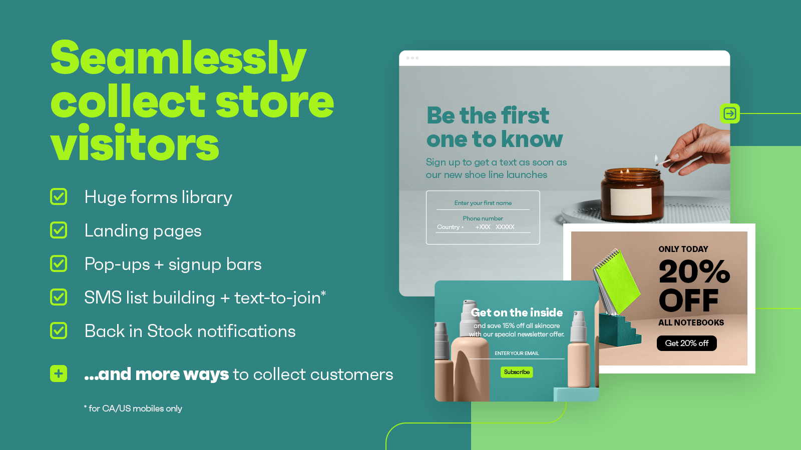 Omnisend Software - Seamlessly collect store visitors