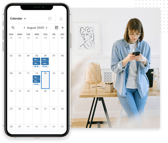 Marketing 360 Software - Fully integrated calendar.