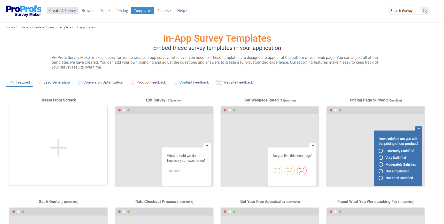 ProProfs Survey Maker Software - Mobile or in-App surveys