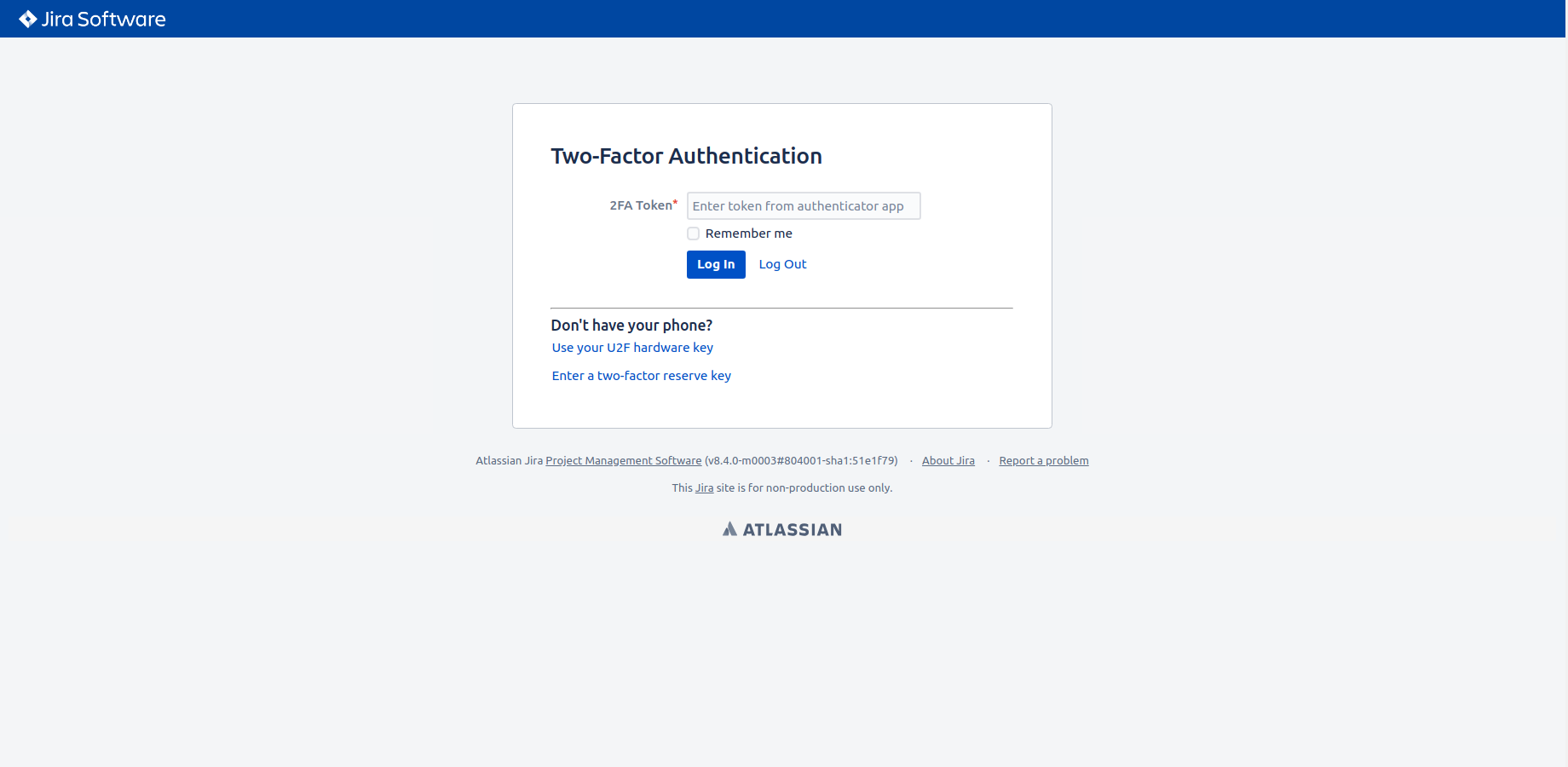 Enabled 2FA for Jira