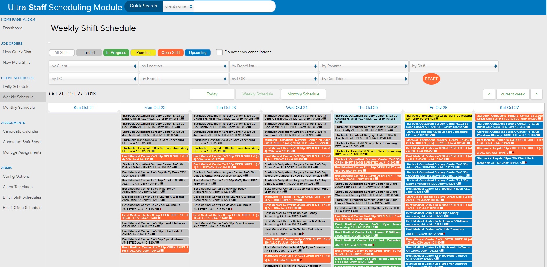 The Ultra-Staff EDGE Scheduling Module is designed to simplify medical staffing needs for per diem and travel nursing. The shift scheduling module handles multi-shift, shift differentials, credentialing, work schedules, and more.