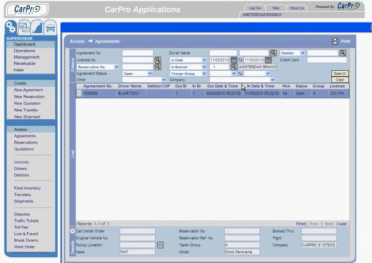 CarPro Systems Software - 2