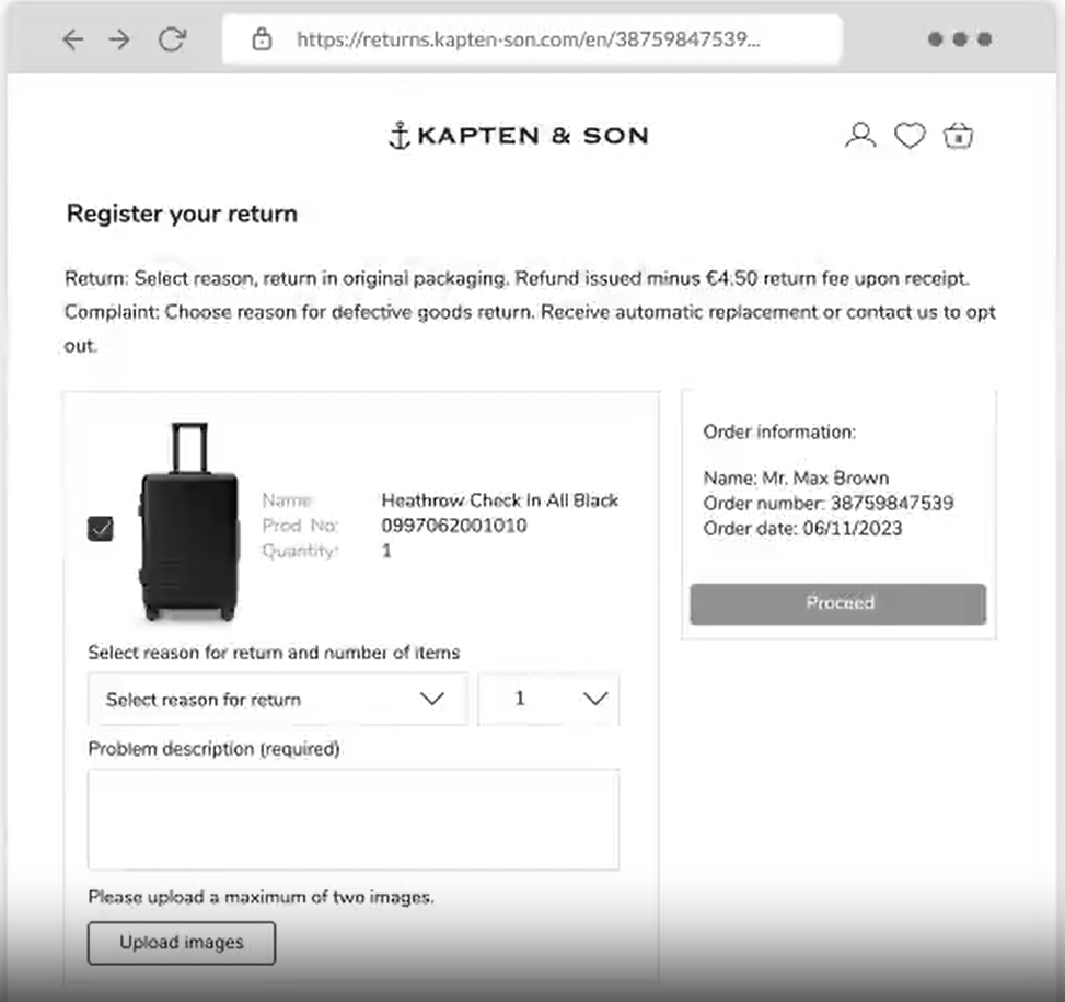 parcelLab managing returns