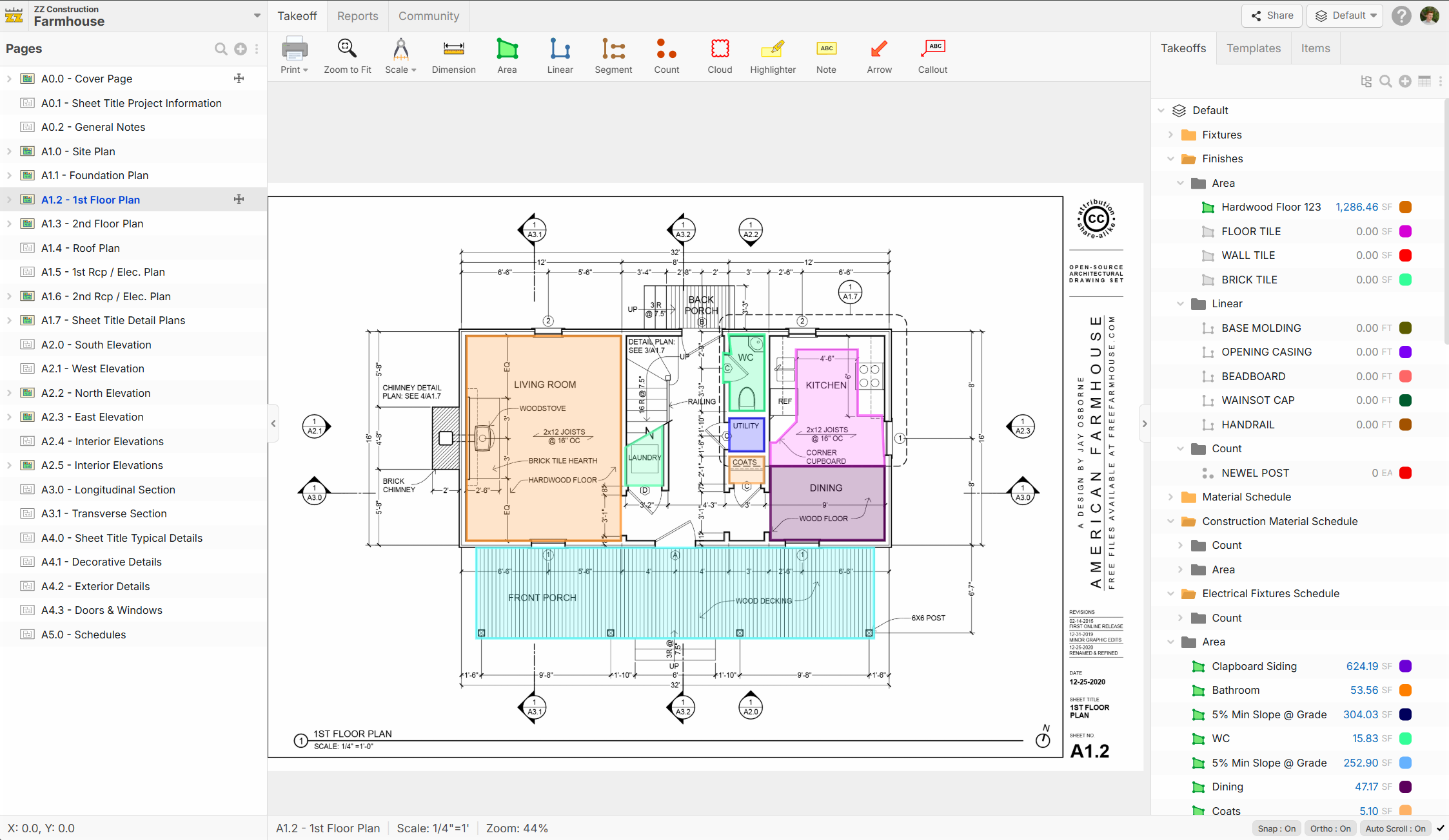 zzTakeoff screenshot: Takeoff
