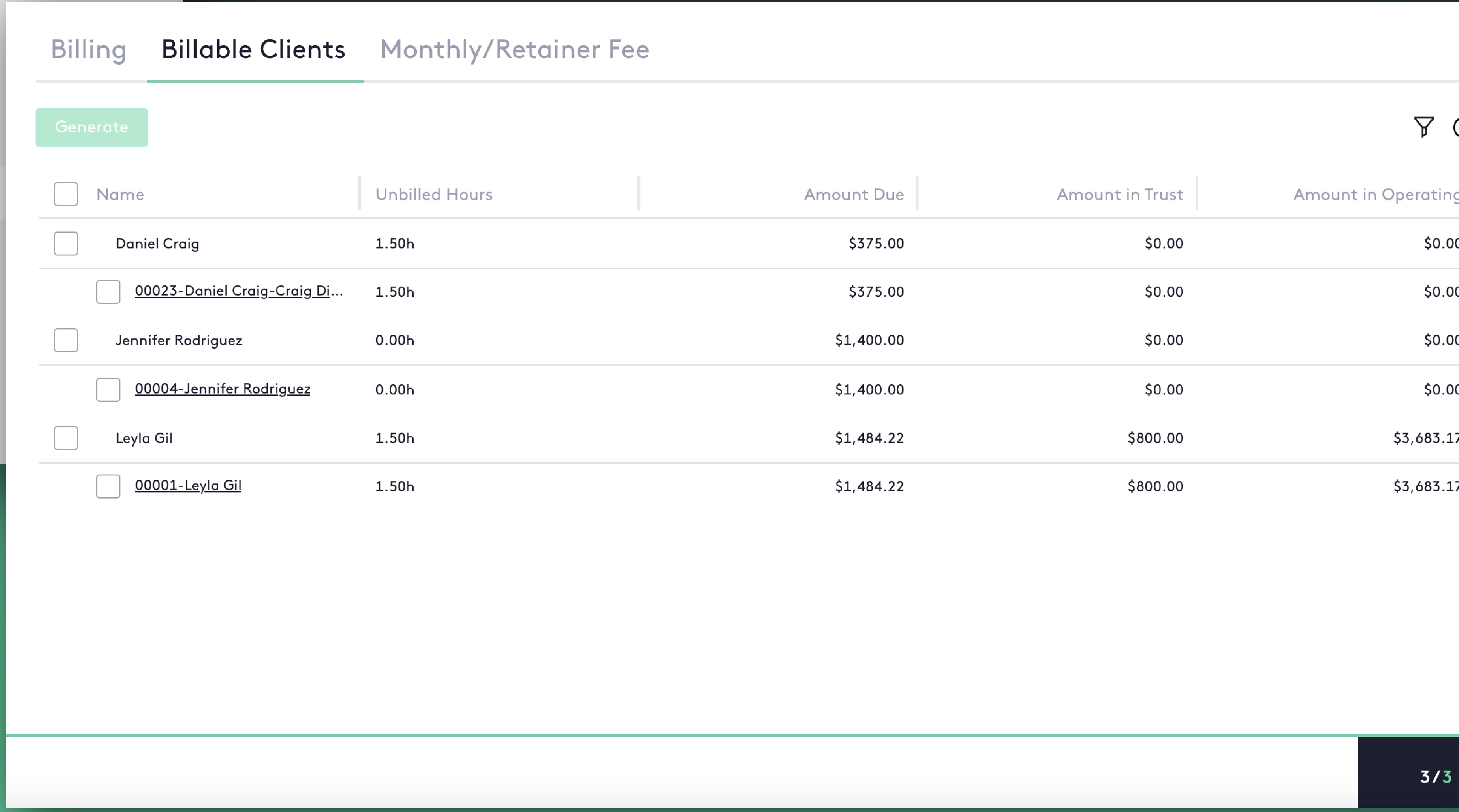 Maatdesk screenshot: Maatdesk billing management