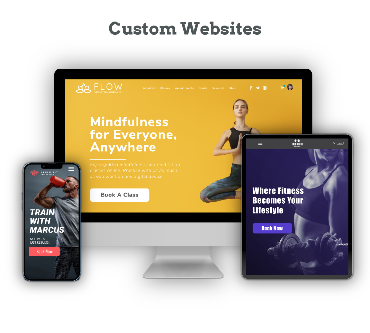 Showcase your business with an easy-to-use custom website.