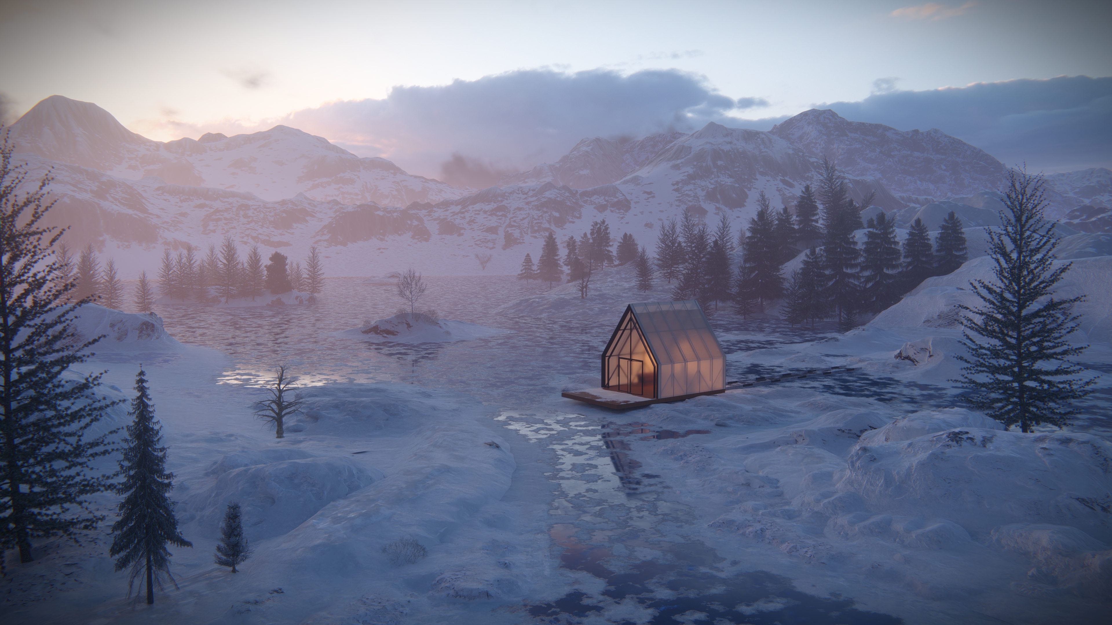 Ice cabin rendering
