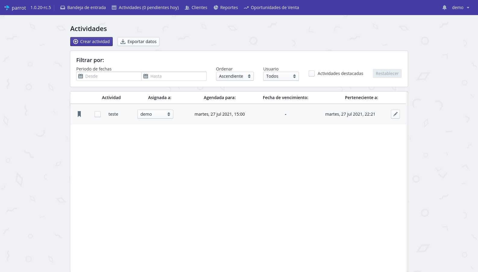 Parrot CRM Software - 4