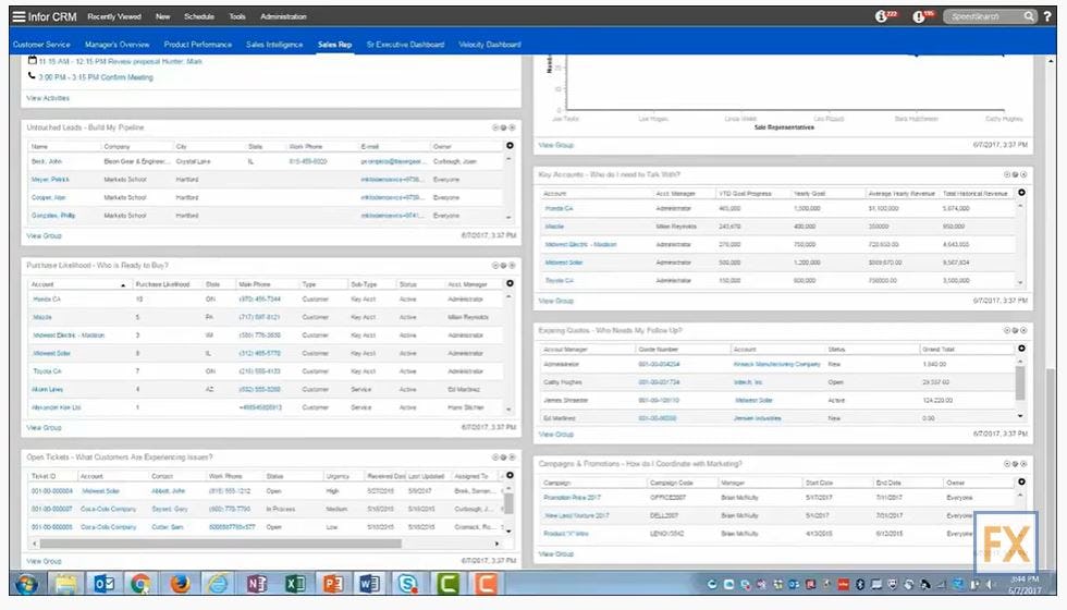 Infor CRM Logiciel - 3