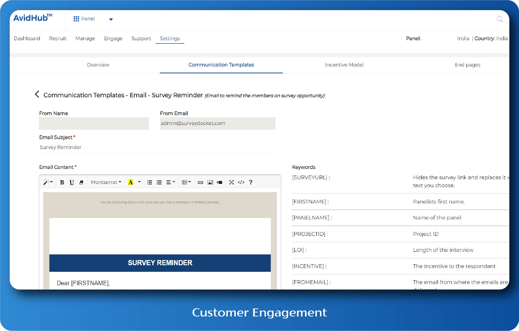 Increase customer engagement by communicating with them directly through Emails, SMS and Push Notifications