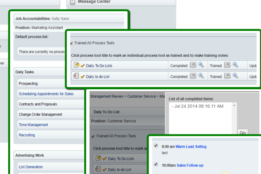 Employee training can be tracked and managed