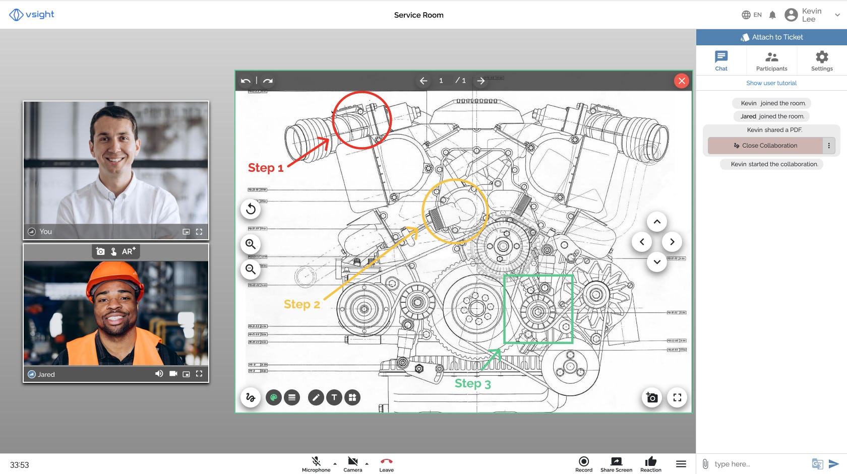 VSight Remote Software - Collaborate on images, documents or 3D  models.