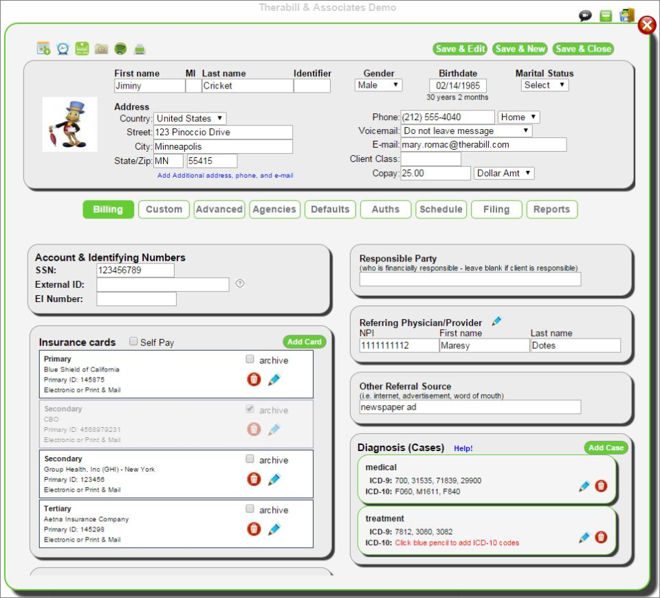 Therabill Software - 2