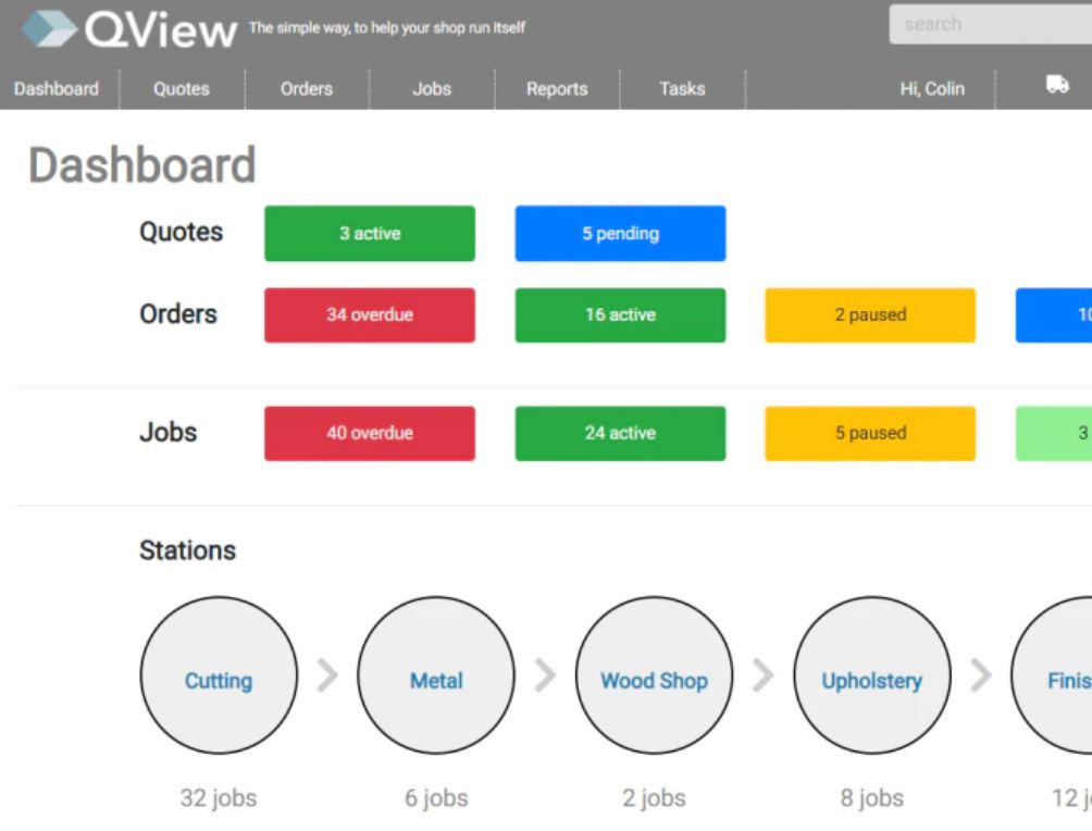 Qview dashboard