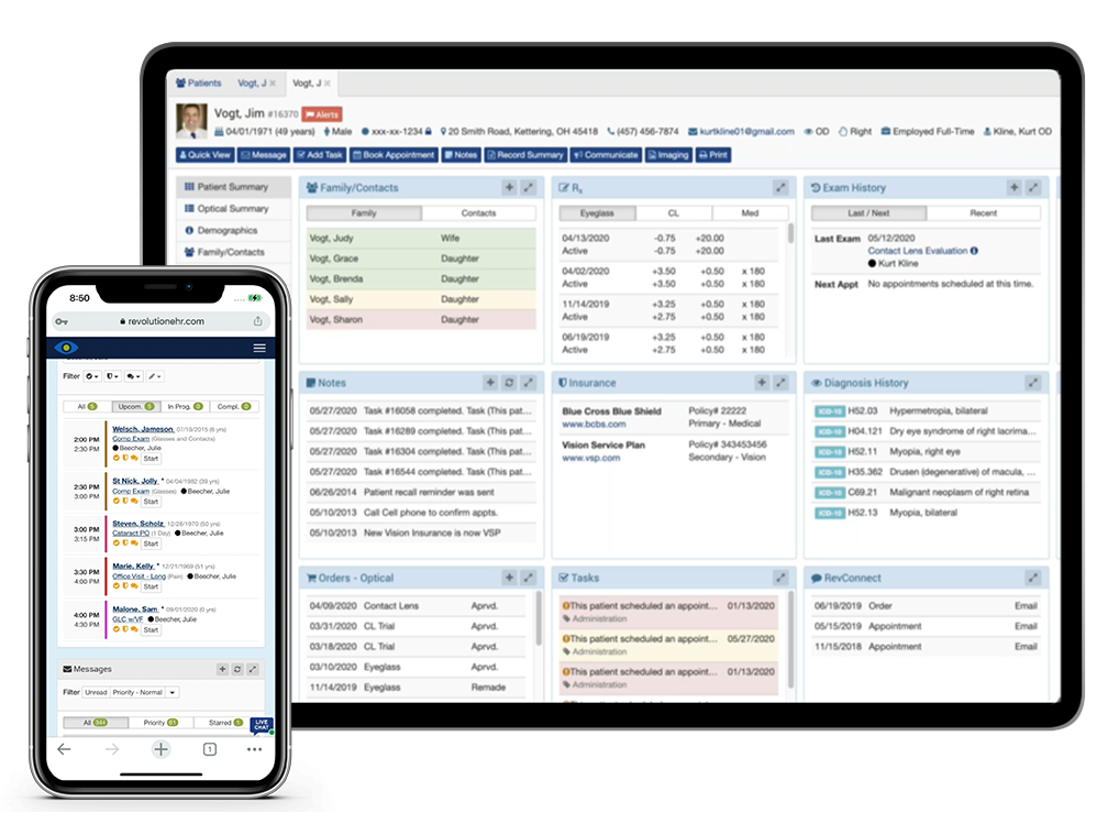 RevolutionEHR Software - RevolutionEHR Patient Summary