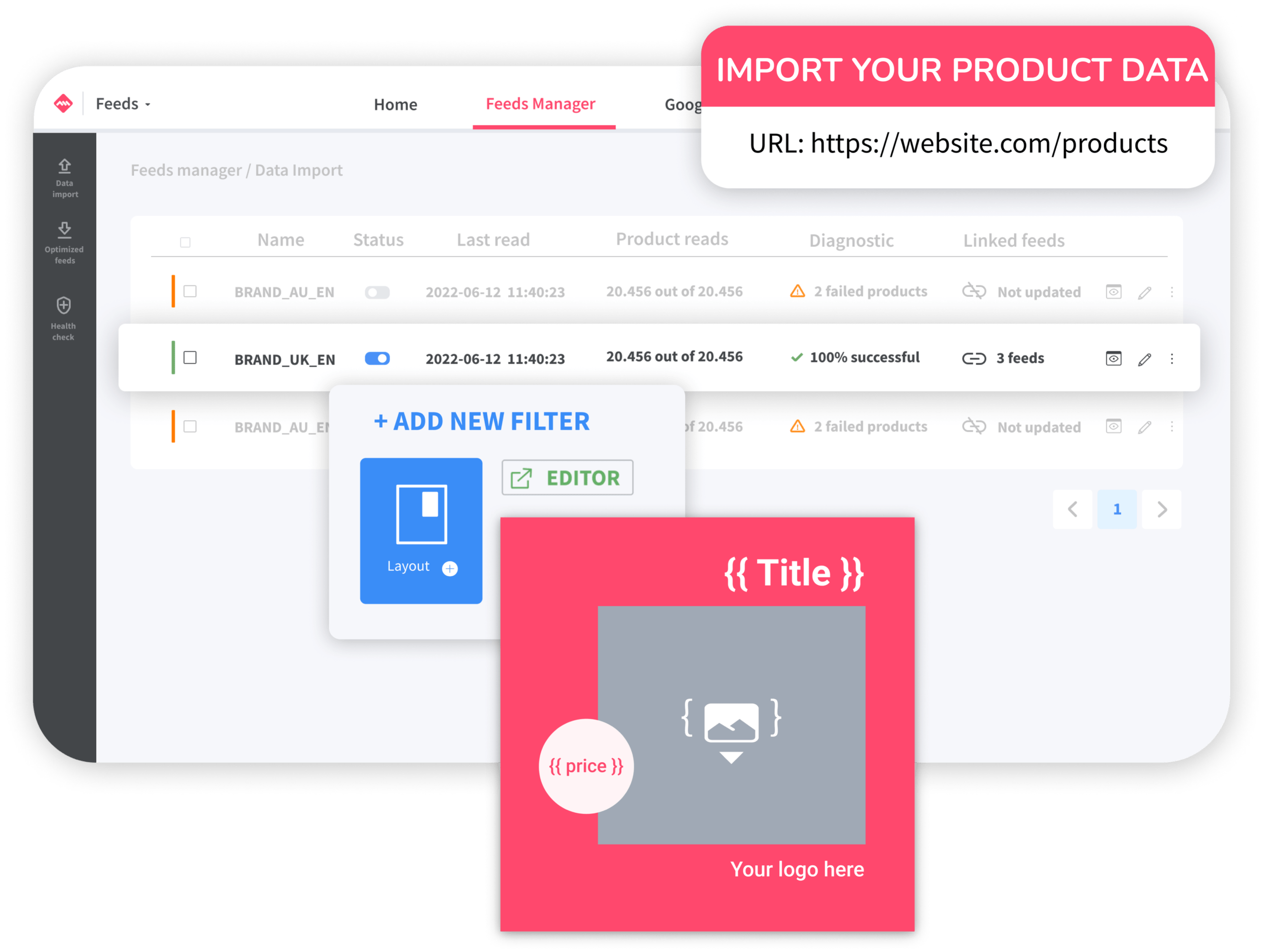 Adsmurai Marketing Platform product data import