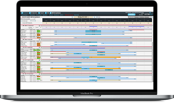 MEP24web screenshot: Time tracking tool