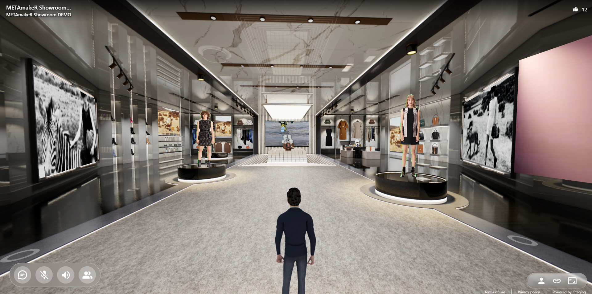 Fashion virtual showroom