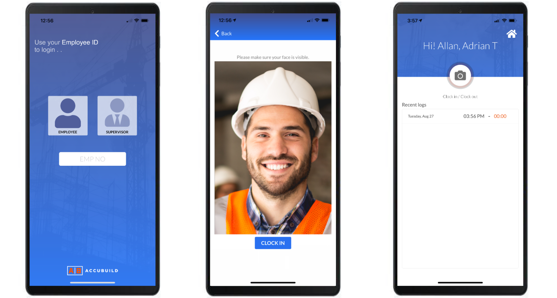 Timeclock app