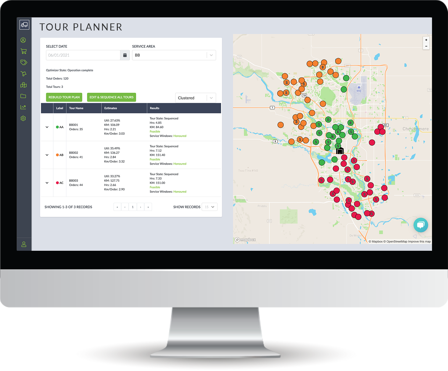 Routeique Software - Tour Planning - Routeique® helps you maximize the number of deliveries per route, and minimize the distance travelled. This saves you time and money.