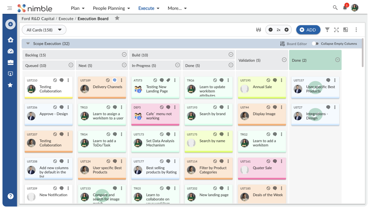 Nimble Enterprise Software - Work Management Board